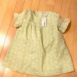 New w tags - Gymboree green eyelet dress 12-18m